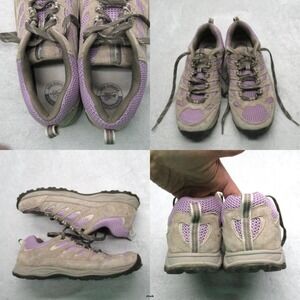 Eddie Bauer Shoes Women 11 Seneca Peak Gray Purple Mid Lite Hiking Trail Sneaker